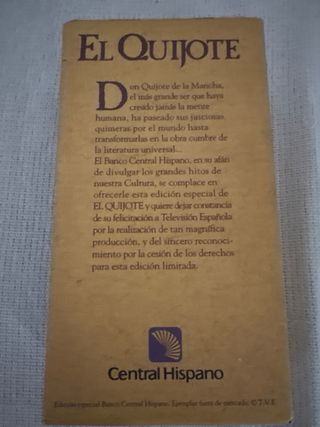 Película VHS El Quijote ( parteI y II