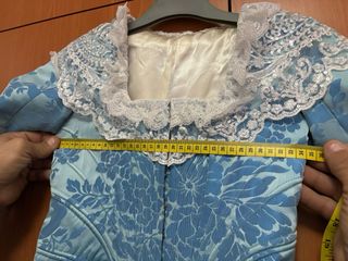 Traje azul damasco niña 11-14 años