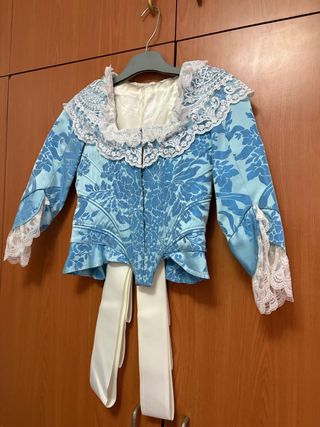 Traje azul damasco niña 11-14 años