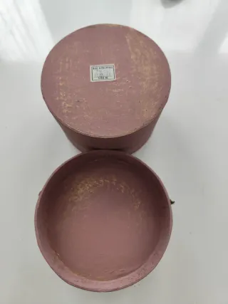 Caja joyero decorativa morada y verde