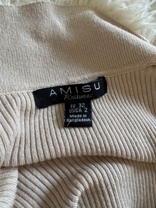 Vestido largo AMISU beige talla S