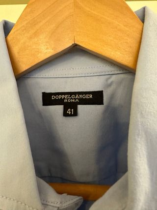 Camicia Uomo DoppelGanger Azzurra Taglia 41