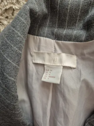 Blazer gessato grigio