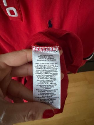 Polo Ralph Lauren Rojo Talla L