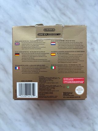 Game Boy Advance SP Zelda Edición Limitada