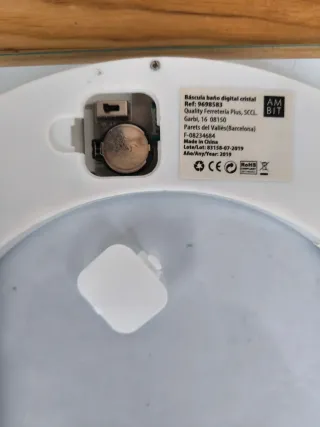 Báscula de baño de cristal