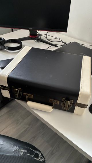 Tocadiscos Crosley Maleta Negro y Beige