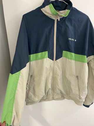 Chaqueta Cortavientos Vintage Kelme Talla M