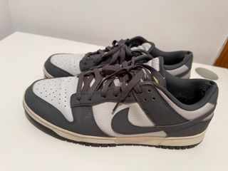Nike Dunk Low Retro Gris Blanco