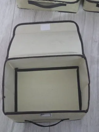 3 Cajas de Almacenamiento con Asa