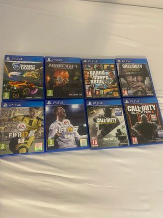 Juegos PS4: FIFA, Call of Duty, GTA V, Minecraft