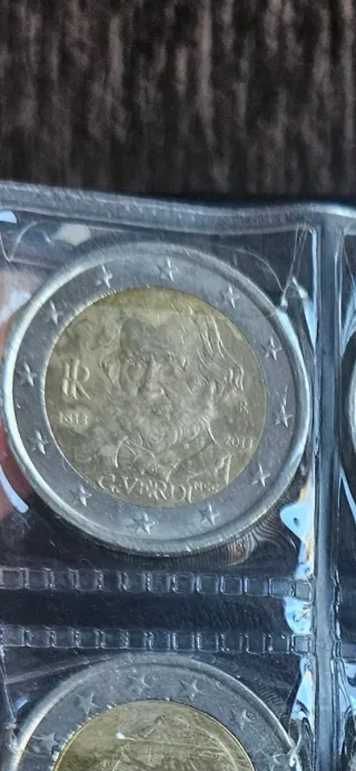 Moneda 2€ Italia Giuseppe Verdi 2013