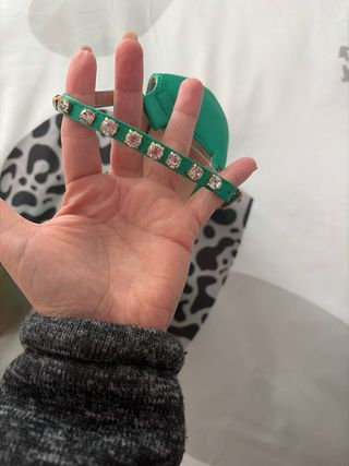 Zapatos de plataforma verdes con tiras Precio nego