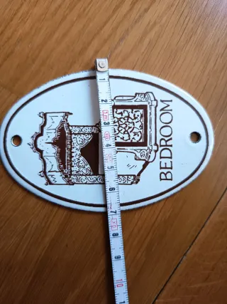 Chapa esmaltada BEDROOM