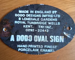 Chapa esmaltada BEDROOM