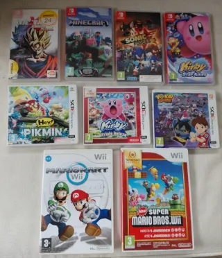 Scatole vuote per videogiochi Nintendo Switch, 3DS e Wii