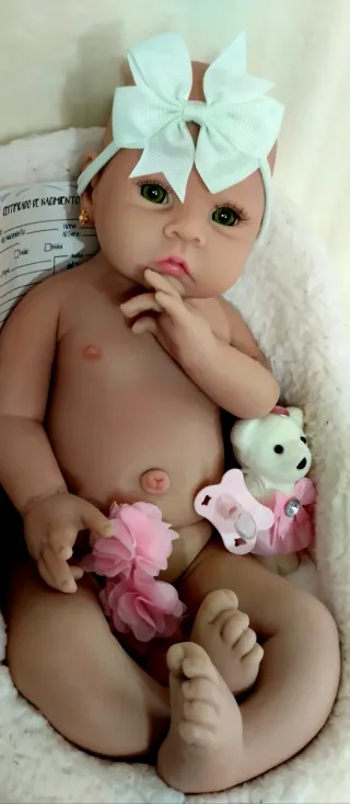 Bebé Reborn Silicona Completa 51 cm