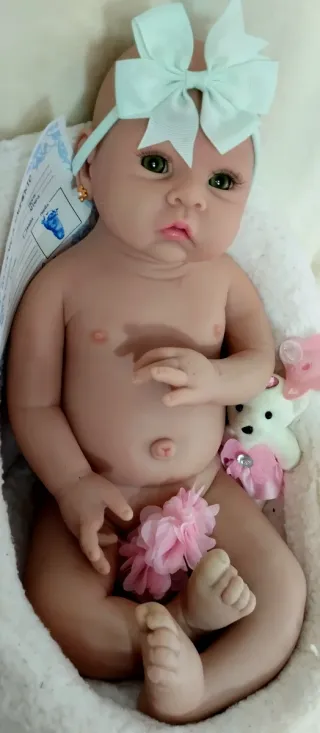 Bebé Reborn Silicona Completa 51 cm