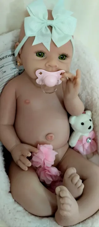 Bebé Reborn Silicona Completa 51 cm