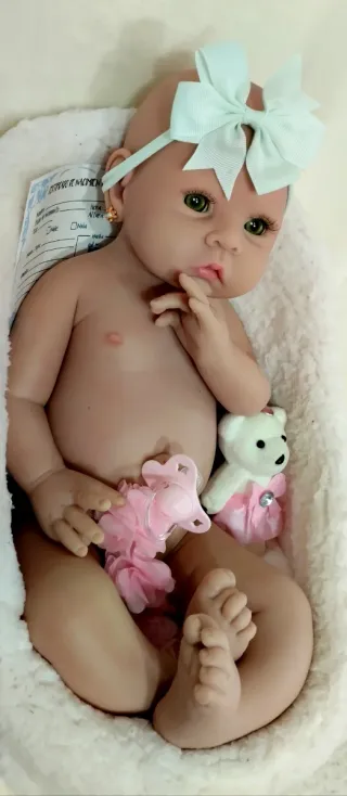 Bebé Reborn Silicona Completa 51 cm