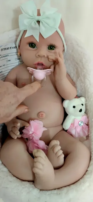 Bebé Reborn Silicona Completa 51 cm