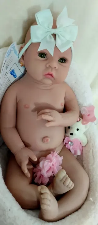 Bebé Reborn Silicona Completa 51 cm