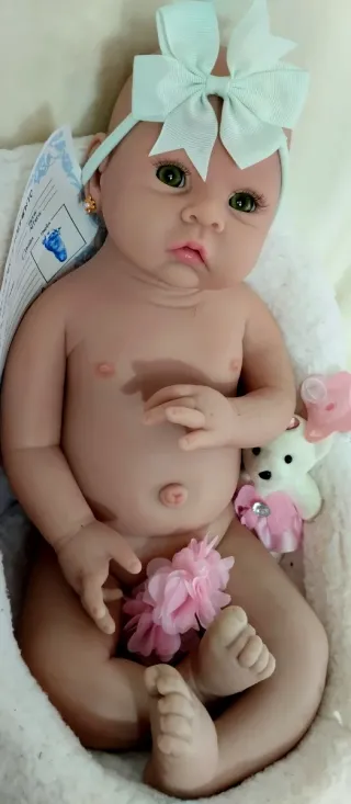 Bebé Reborn Silicona Completa 51 cm