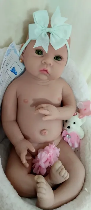 Bebé Reborn Silicona Completa 51 cm