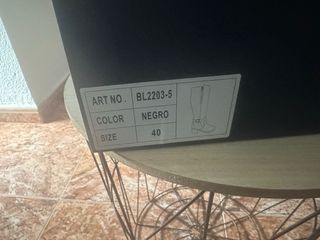 Botas altas negras talla 38 y 39