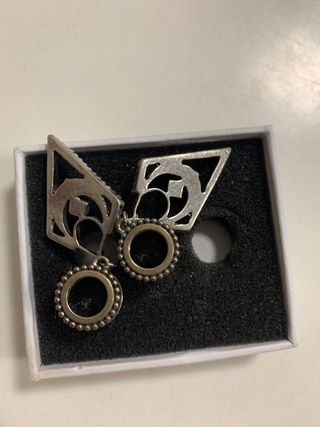 Pendientes de plata con gemas