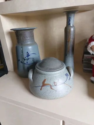 Centro mesa cerámico con tapa