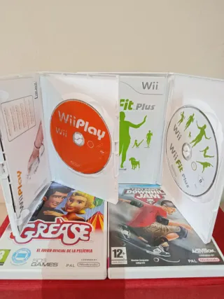 Lote 4 Juegos Nintendo Wii: Wii Play, Wii Fit Plus