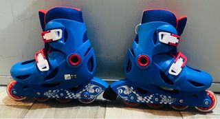 Roller bambino PLAY3 blu-rosso taglia 30-32