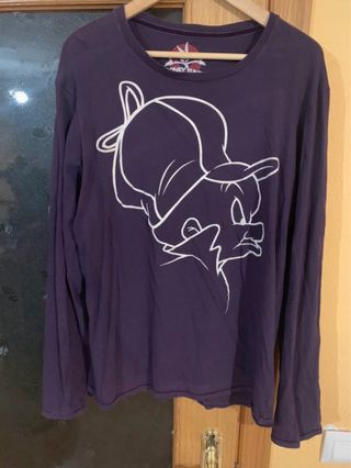 Camiseta Pull and Bear Morada Talla L