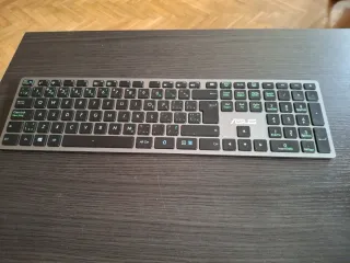 Teclado Inalámbrico Asus Negro/Plateado