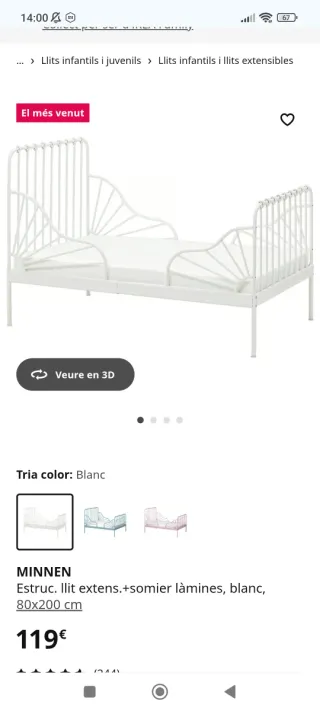 2 Camas Extensibles Negras