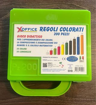 XOffice Regoli Colorati 200 Pezzi Gioco Didattico