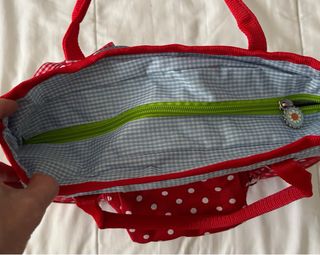 Bolso niña con lunares y rana