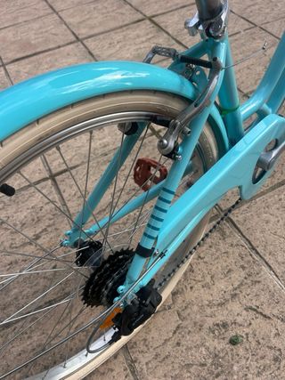 Bicicleta Elops 500 Niña Turquesa