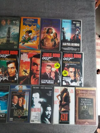 Lote de 19 Películas VHS Clásicos y Acción