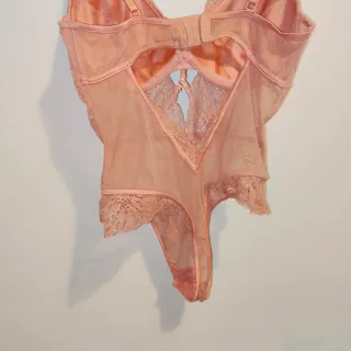 Body sujetador encaje rosa mujer