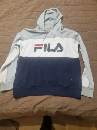 Sudadera Fila Gris y Azul