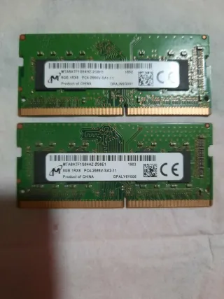 2x 8GB DDR4 SODIMM RAM para portátil