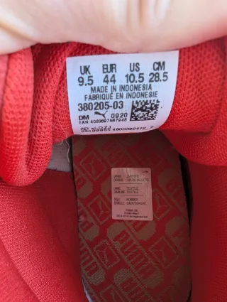 Zapatos Puma Rojos Talla 44