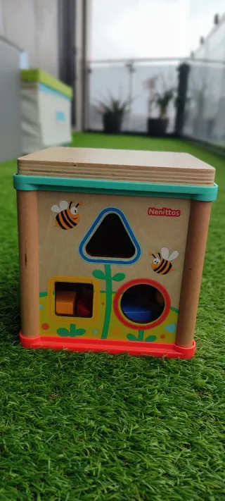 Cubo actividades madera Montessori