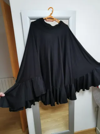 Falda Rociera Negra Talla Única