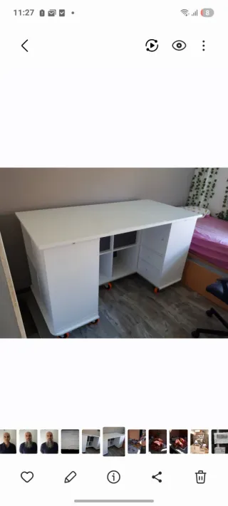 Tablero escritorio Ikea 160x80 cm