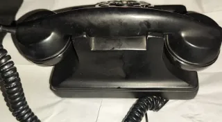 Teléfono Baquelita Negro Estilo Retro