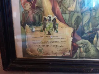 Cuadro Generalísimo Franco con marco