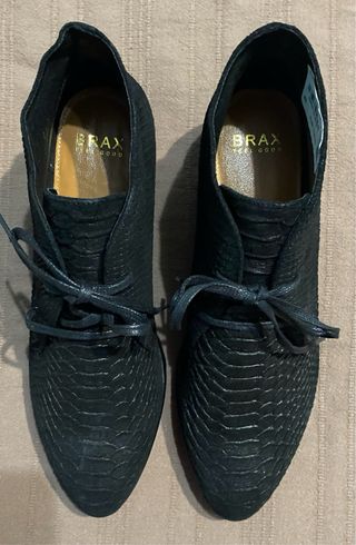 Botines Brax Piel Mujer T40 Negro